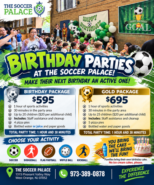 Birthday Party Soccer Palace